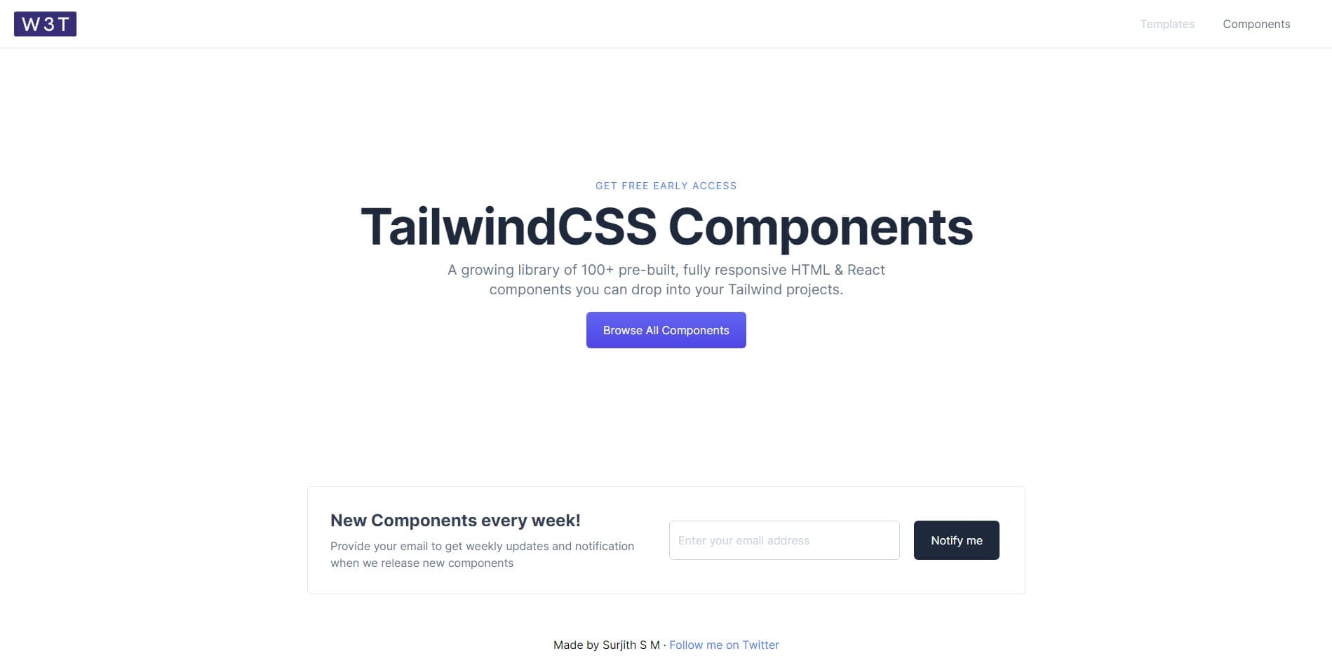 Building TailwindCSS Components — Web3Templates